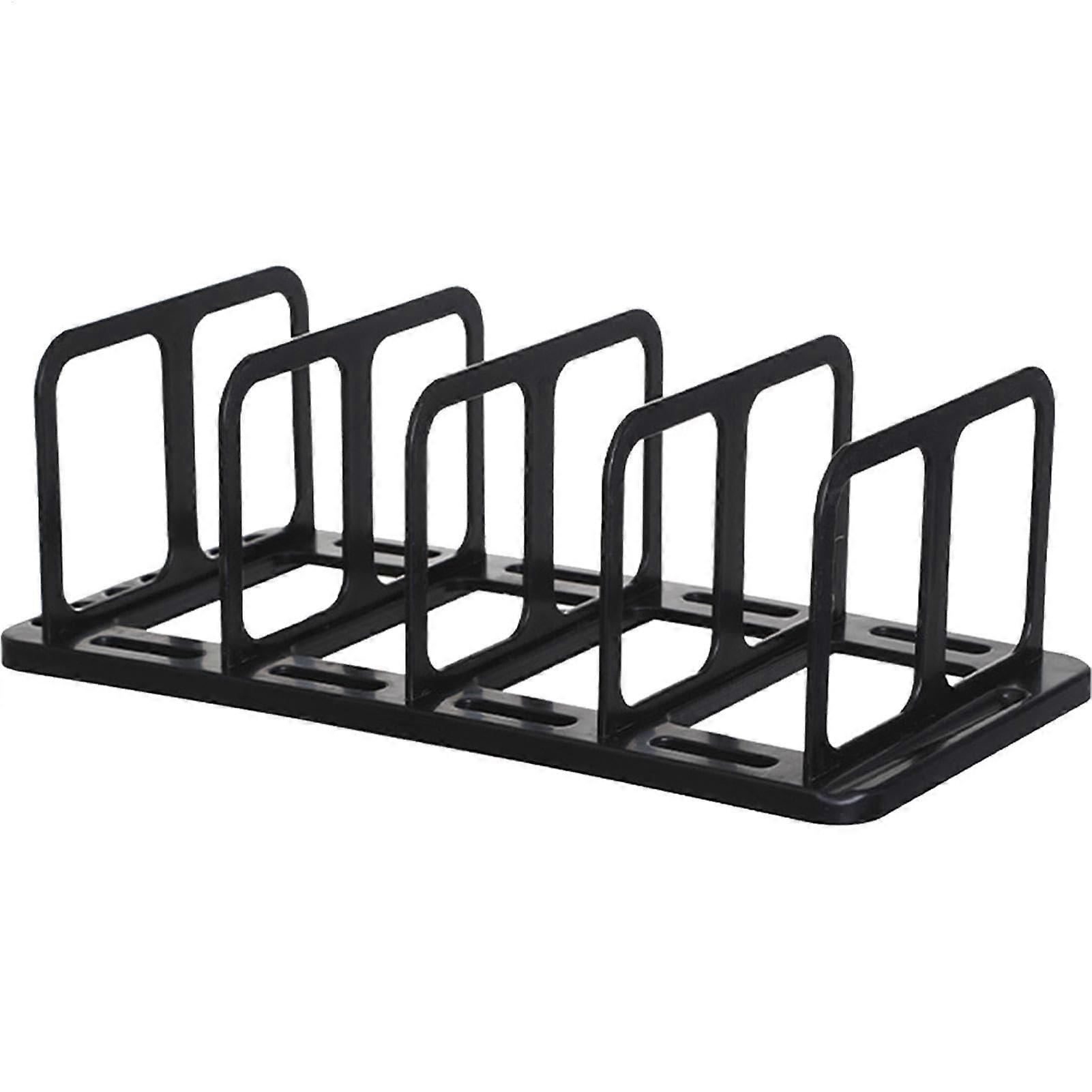 Desk bookshelf – Removable desk file holder  Kitchen organizer for magazines  Book, large book stand, book holder in black