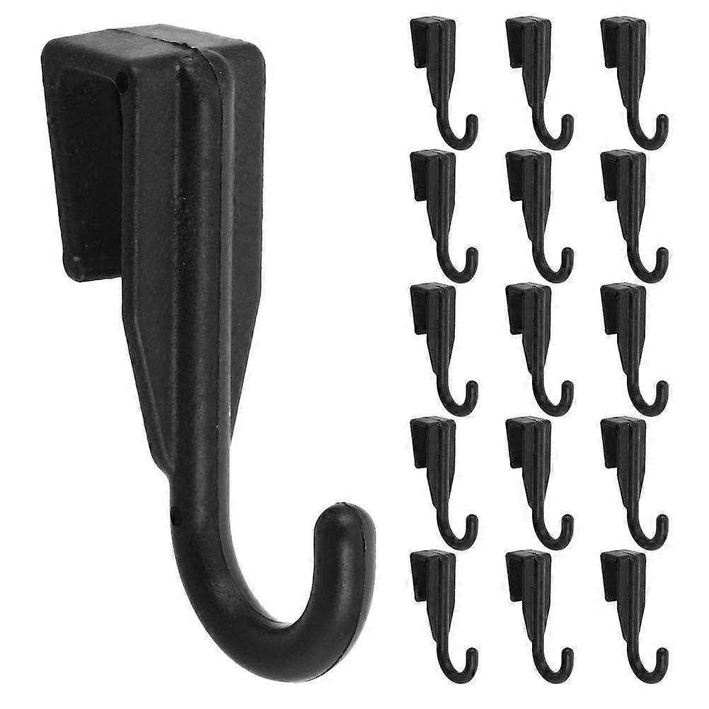 16pcs Square Tube Utility Hooks for Kitchen & Bathroom – Multi Functional Over Door Hangers for Towels, Utensils & Space Saving Organization, Plastic