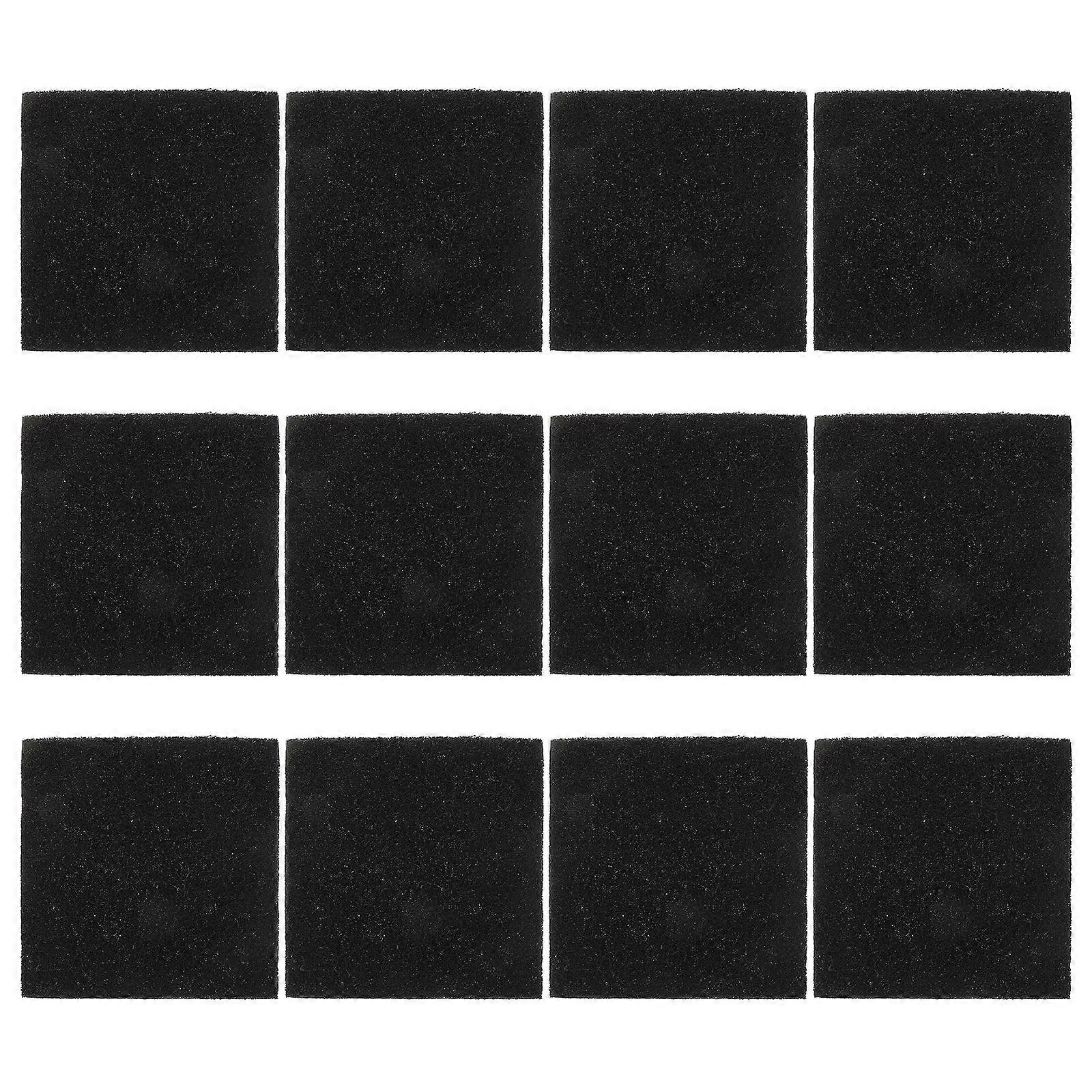 Kitchen Compost Bin Filter Pad Odor Absorption Carbon Fiber Square 12Pack