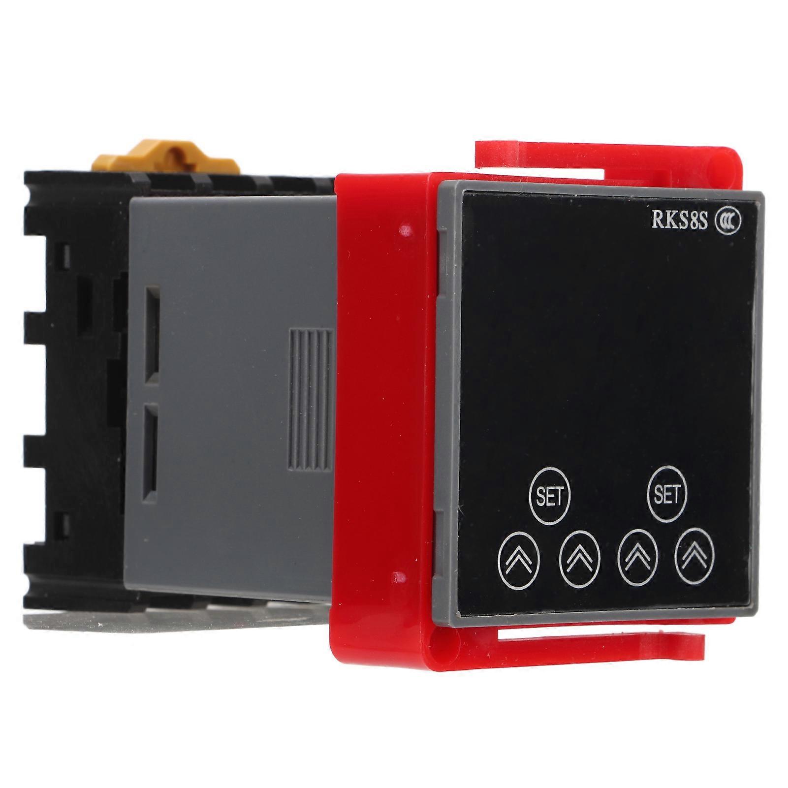 Tidsrelé LCD-skjerm Multifunksjonell PP flammehemmende husforsinkelsestimer for automatiseringsutstyr DC12V 