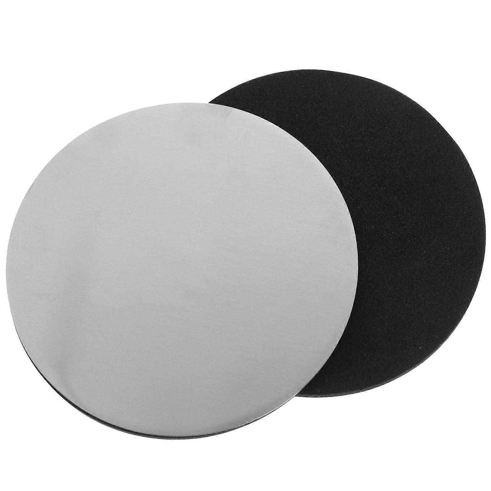Coasters For Drinks Stainless Steel Round Coaster Anti-Skid Oil-Proof Non-Slip Bottom Reusable 5Pack
