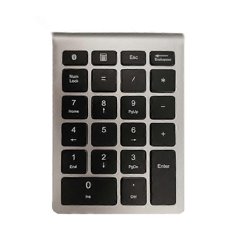 Laptop Mini Wireless Keyboard, Spec: Bluetooth (Silver Black) Bluetooth (Silver Black)
