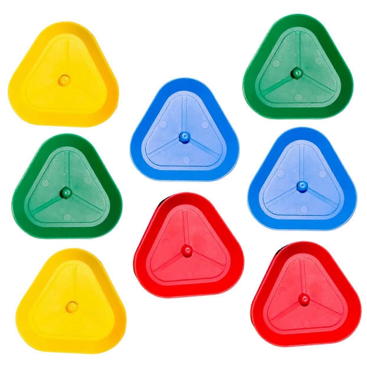 8 x Card Holder Poker Stand Triangle Game Organizer, Reusable ABS Playing Card Case for Card Games