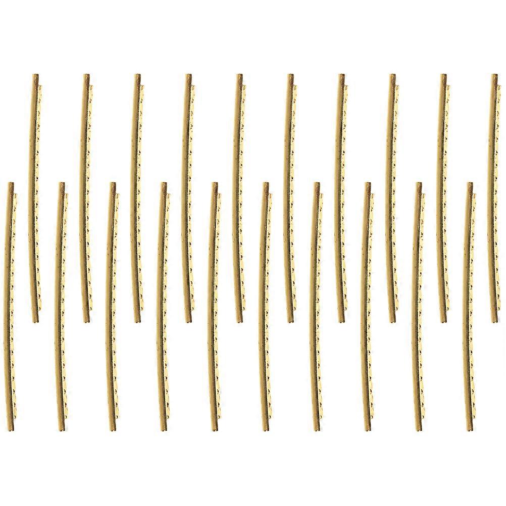 20pcs Brass Guitar Fret Wire for Fingerboard Replacement – High Strength Fretboard Accessory for Folk, Electric, Bass, and Mandolin String Instruments