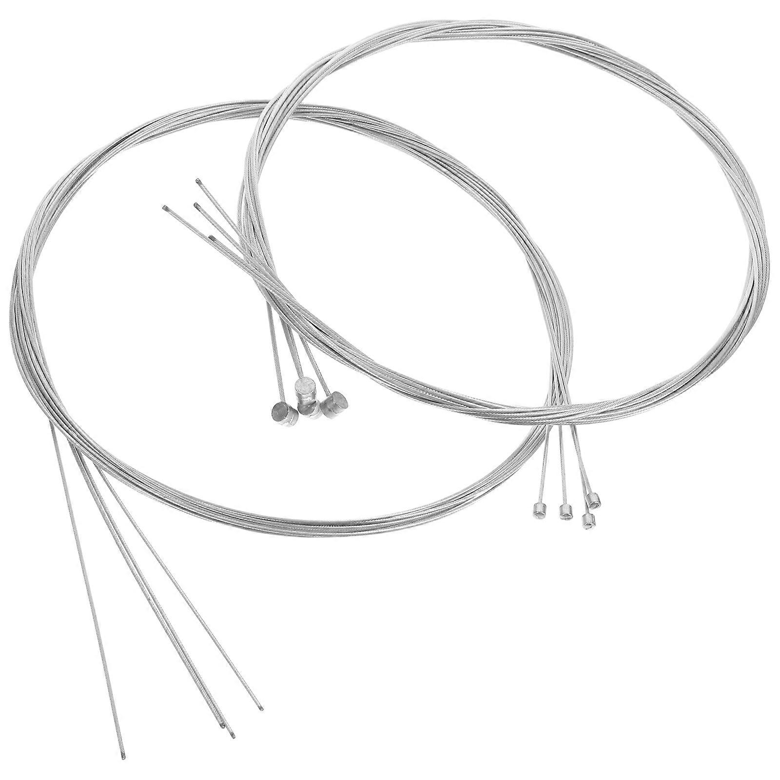 Bike Brake and Gear Cable Kit for Mountain and Road Bicycles – Includes Brake and Shift Cables – Durable and Easy to Install