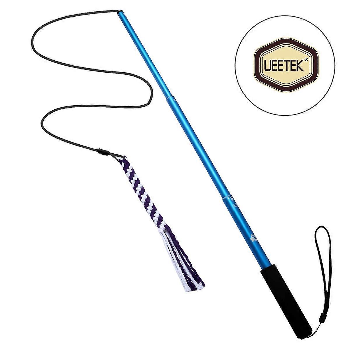 Puppy Toy Interactive Dog Toys Blue Extendable Pole Training Sessions Mental Physical Exercise 1Set