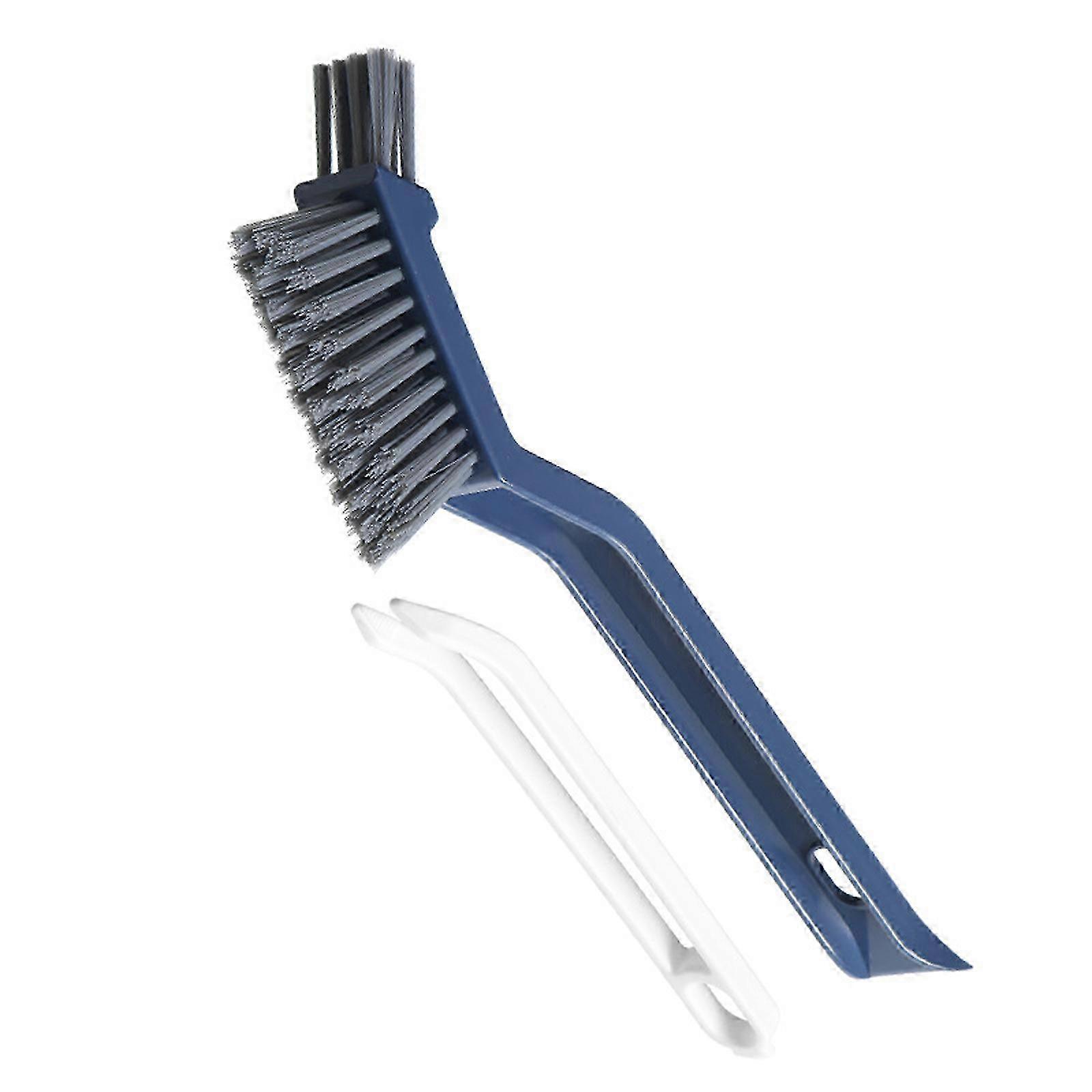 2PCS Hard & Soft Bristle Scrub Brushes Set - Crevice & Floor Cleaning Brushes with Easy Storage Design for Deep Cleaning