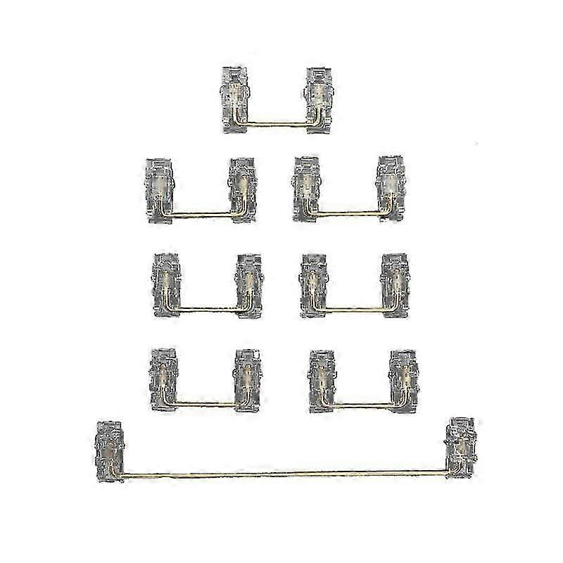 Transparent 6.25U Plate Screw Stabilizer for Mechanical Keyboard with Satellite Shaft - Durable Keyboard Upgrade Part
