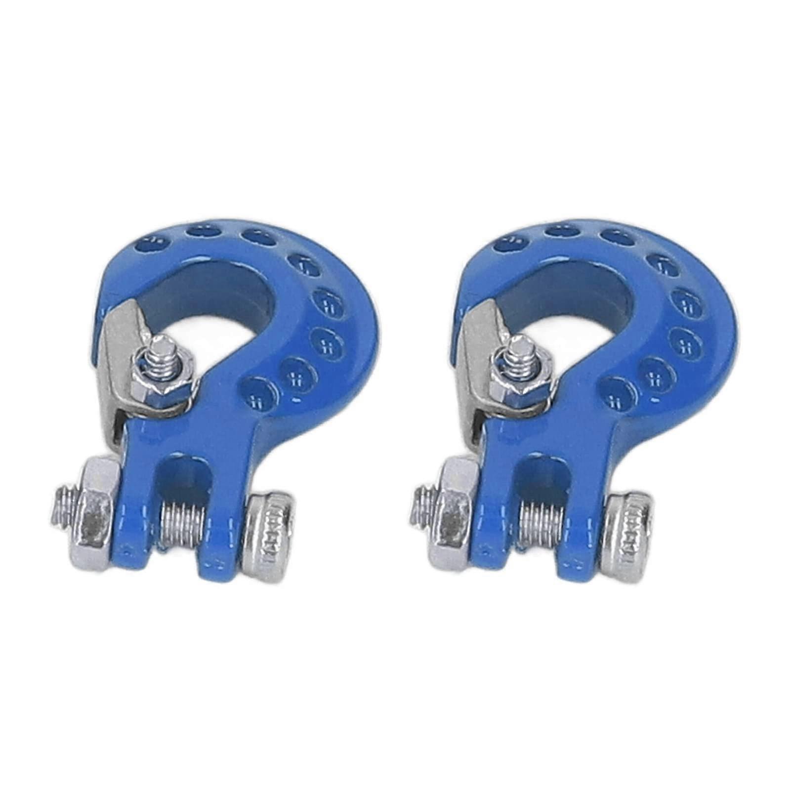 RC Trailer Chain Replacement Portable Aluminium Alloy Upgrade Part Decoration RC Car Towing Hitch for Amateur (Blue)