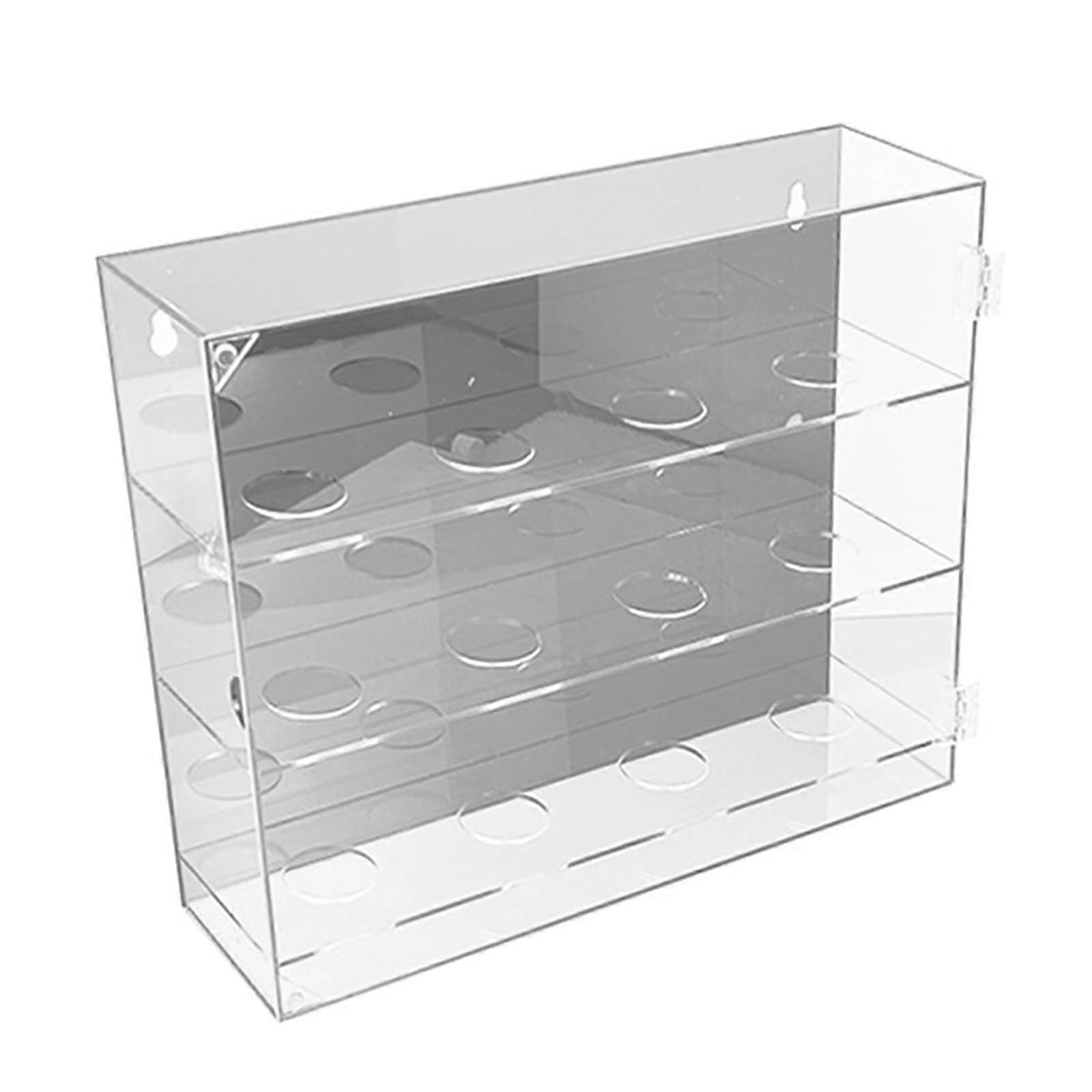 Wallmounted acrylic baseball display case, rectangular, table tennis storage box, transparent rack for sports memorabilia