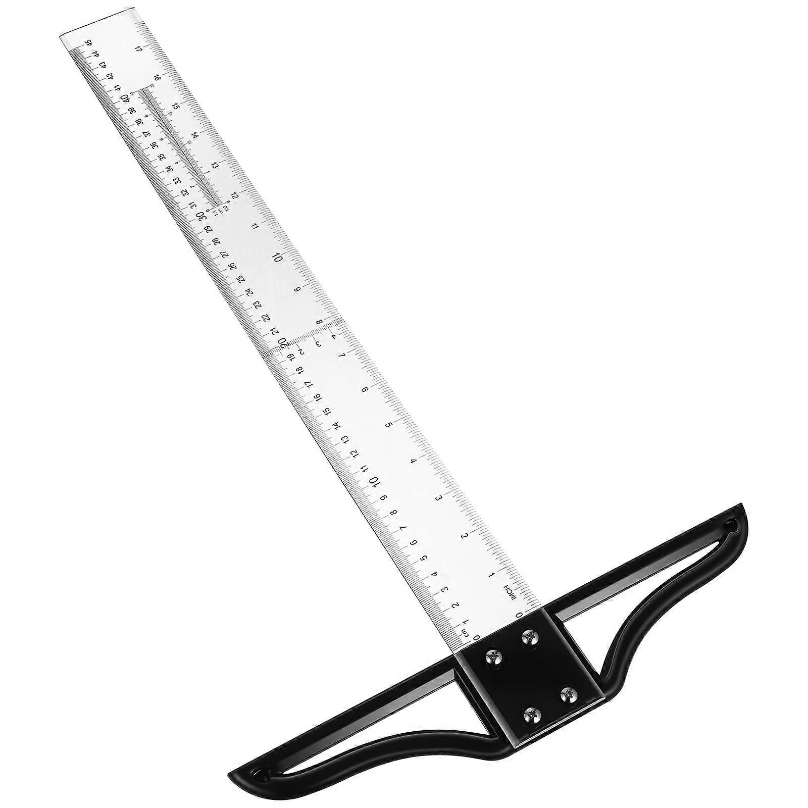 Square Ruler for Precise Marking, Drafting, and Layout Work – Lightweight, Easy to Handle Design for Woodworking, Carpentry, and DIY Projects