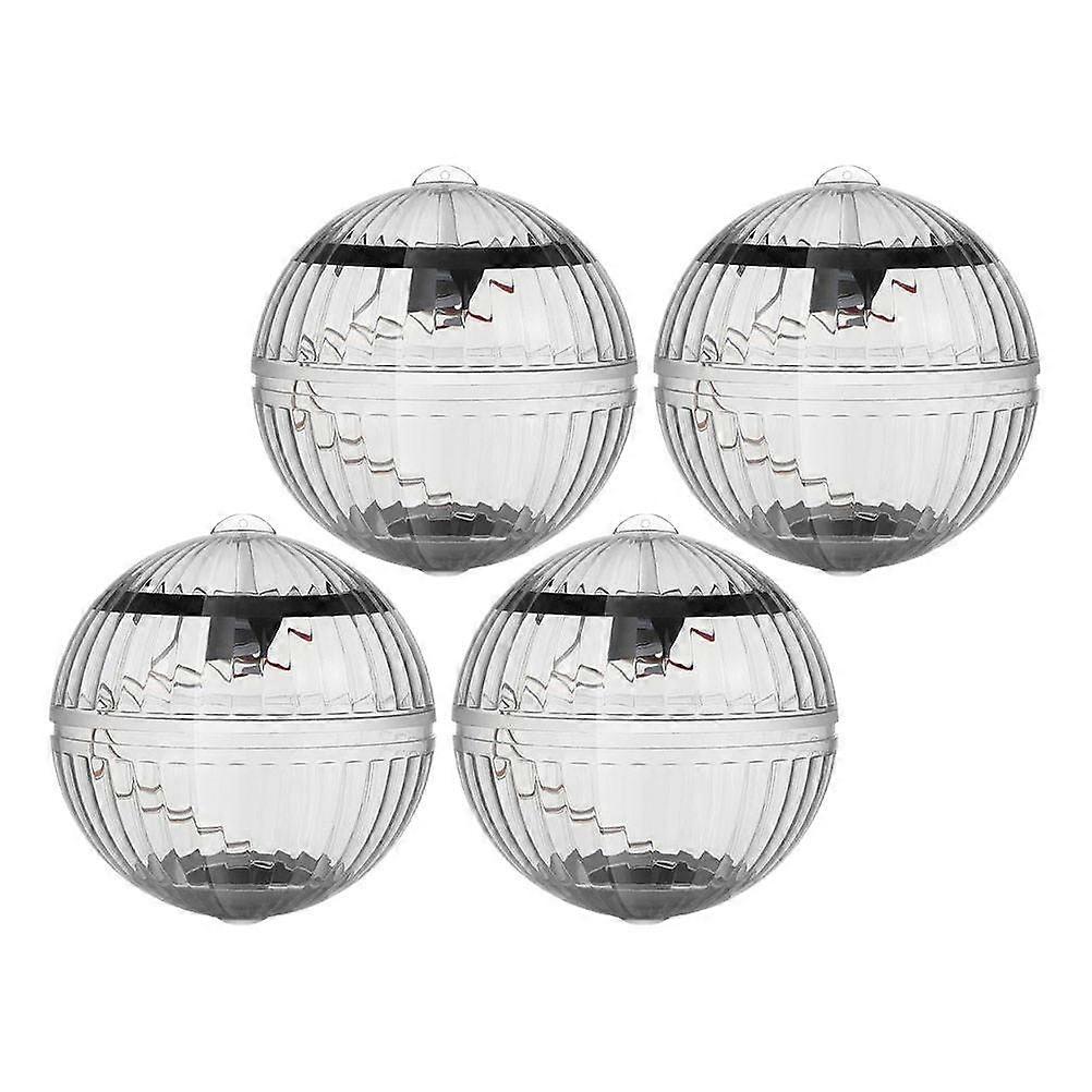 Solar Powered Floating Light for Pool with Color Changing Effects Transparent Plastic Waterproof for Decoration Use 4pcs