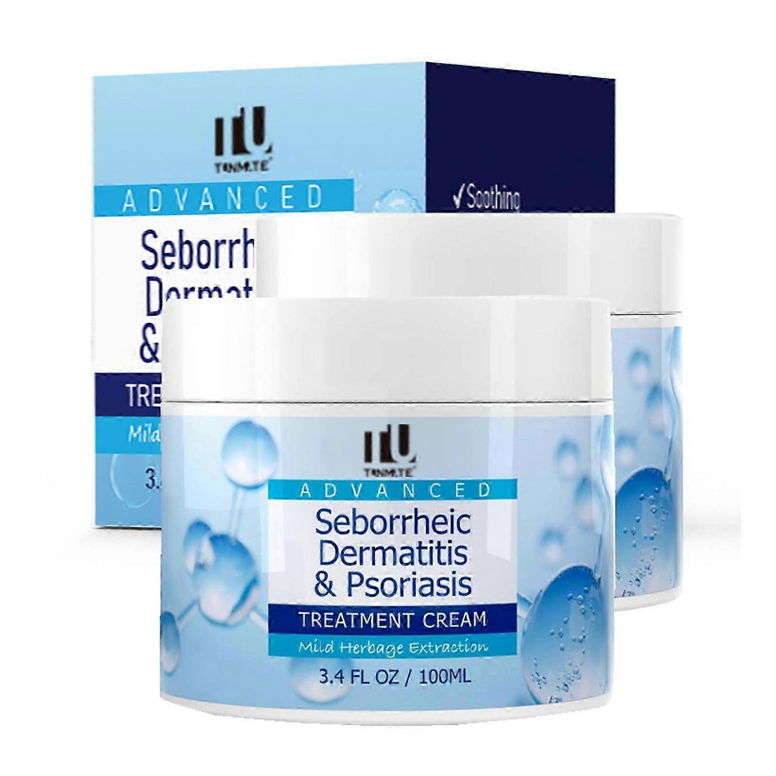 1-3X Seborrheic Dermatitis Cream, Scalp Treatment for Psoriasis & Folliculitis, Soothing Dry Itchy Scalp