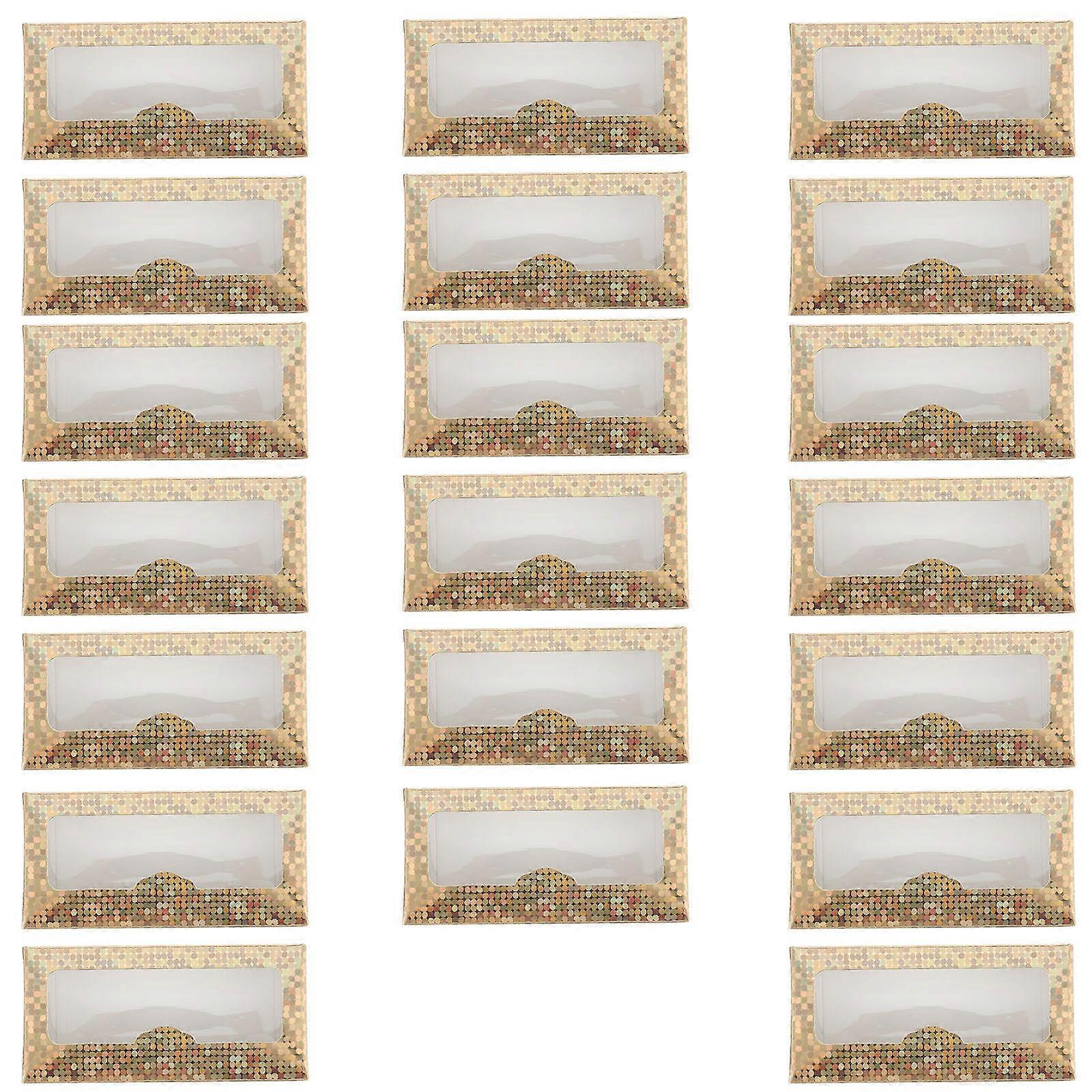 Paper Eyelash Case For False Eyelashes Protection from Damage Daily Makeup Small Size 20Set