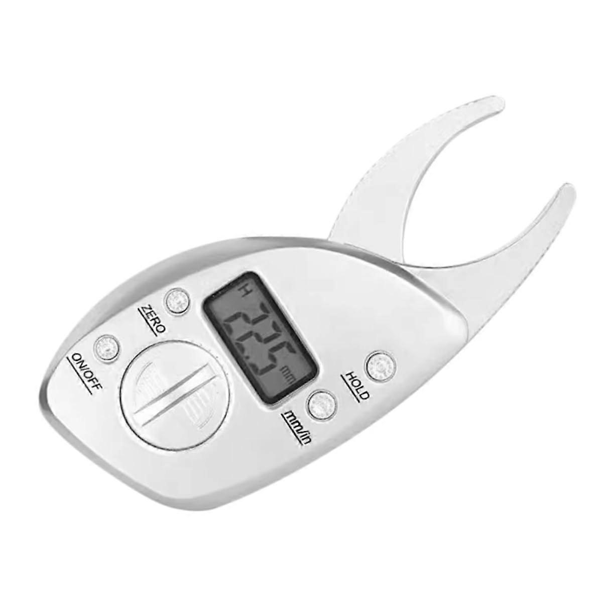 Caliper Body Portable Body Calculator Brake Caliper Measuring Supplies Fat Caliper Tester Meter ABS Silver