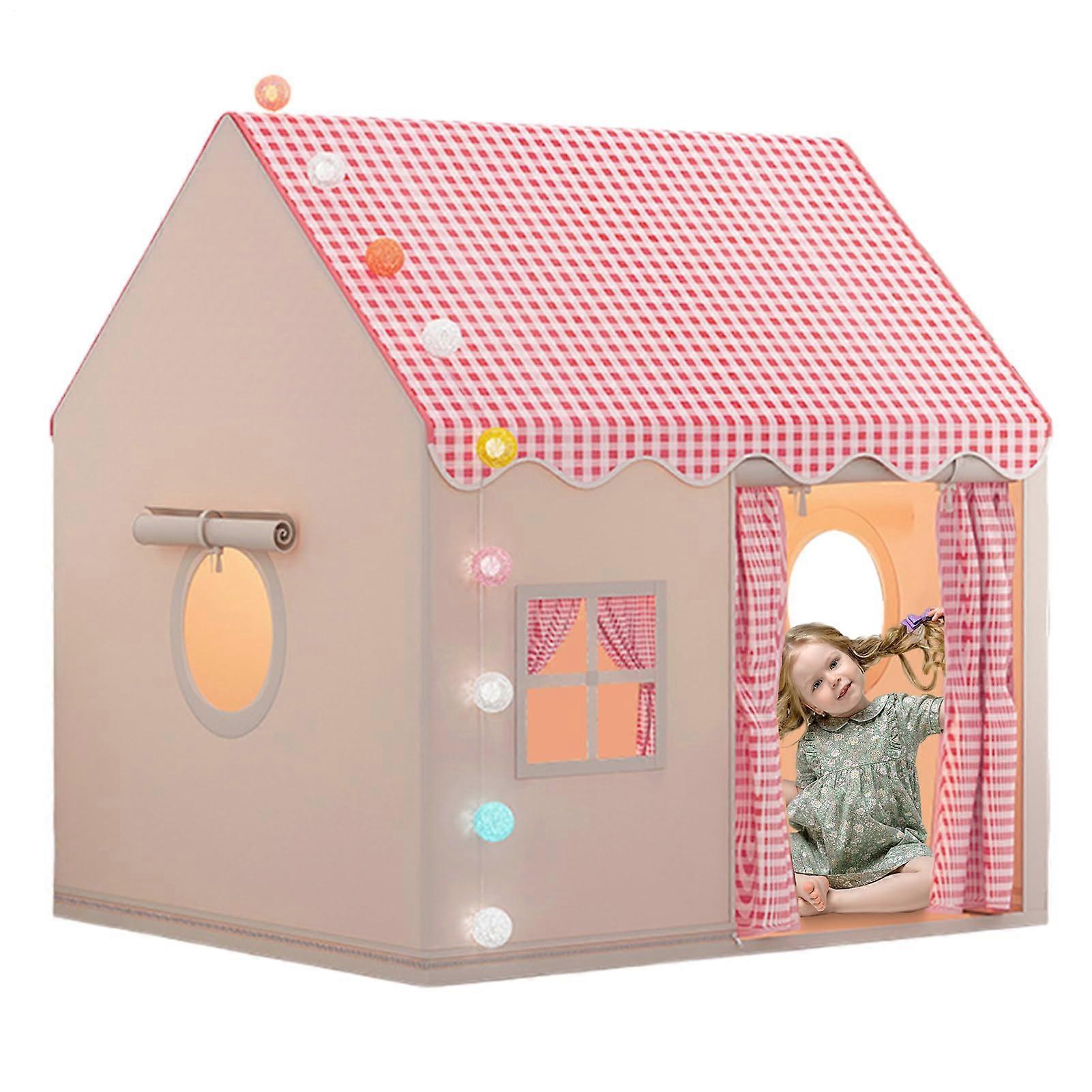 Foldable Play Tent, Compact Play Structure  Indoor Toy for Children, Red