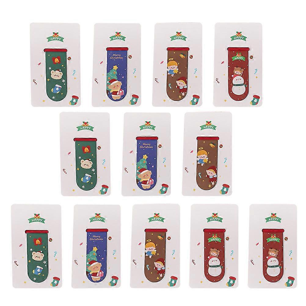 Multipurpose Bookmarks Magnetic Bookmarks Writers Assorted Color 12Pcs