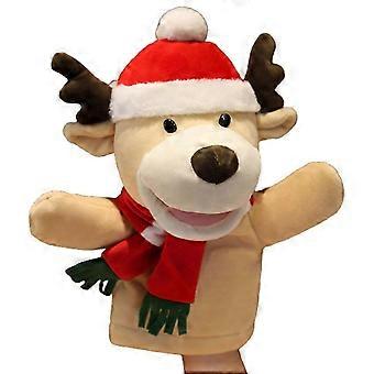 Brinquedos infantis de desenho animado Natal Pelúcia Fantoches de mão Brinquedos Jogos para pais e filhos Atividades Bonecas interativas Presentes de Natal