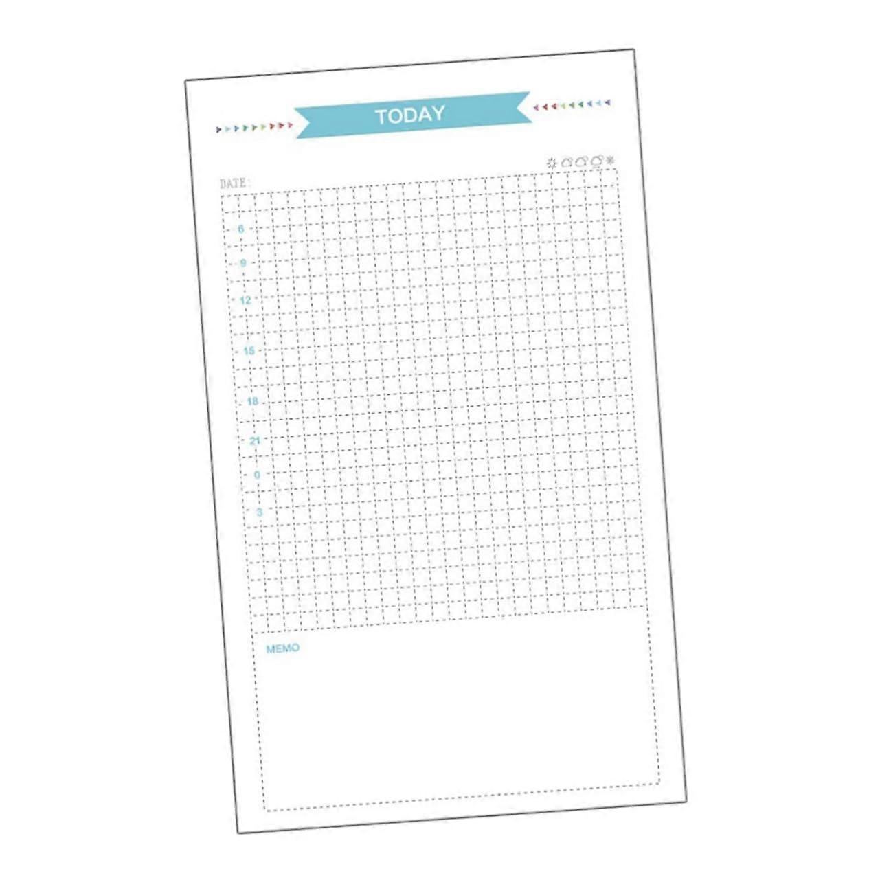 A5 Refill Sheets Perforated Checked Pattern 6 Holes Compatible with Daily Planners Journals High-Quality Paper for Notes Sketches