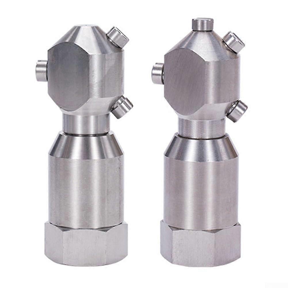 Buse de laveuse rotative, nettoyage automatique à 360 degrés, pression Acier inoxydable 304, 3/4 pouce, 56 x 122 mm, 30L/min, 40kg Pression maximale 3/4 pouce