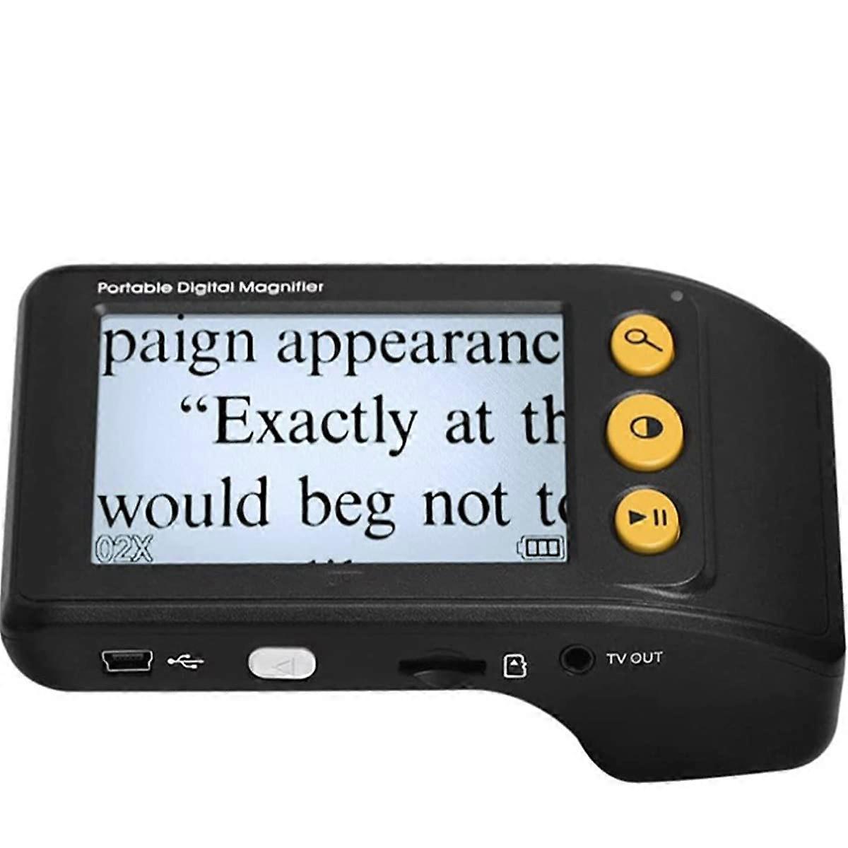Portable Digital Magnifying Glass Portable Digital Magnifier Reading Aid 3.5' LCD Screen for Low Vision 2X and 25X Zoom Foldable Handle