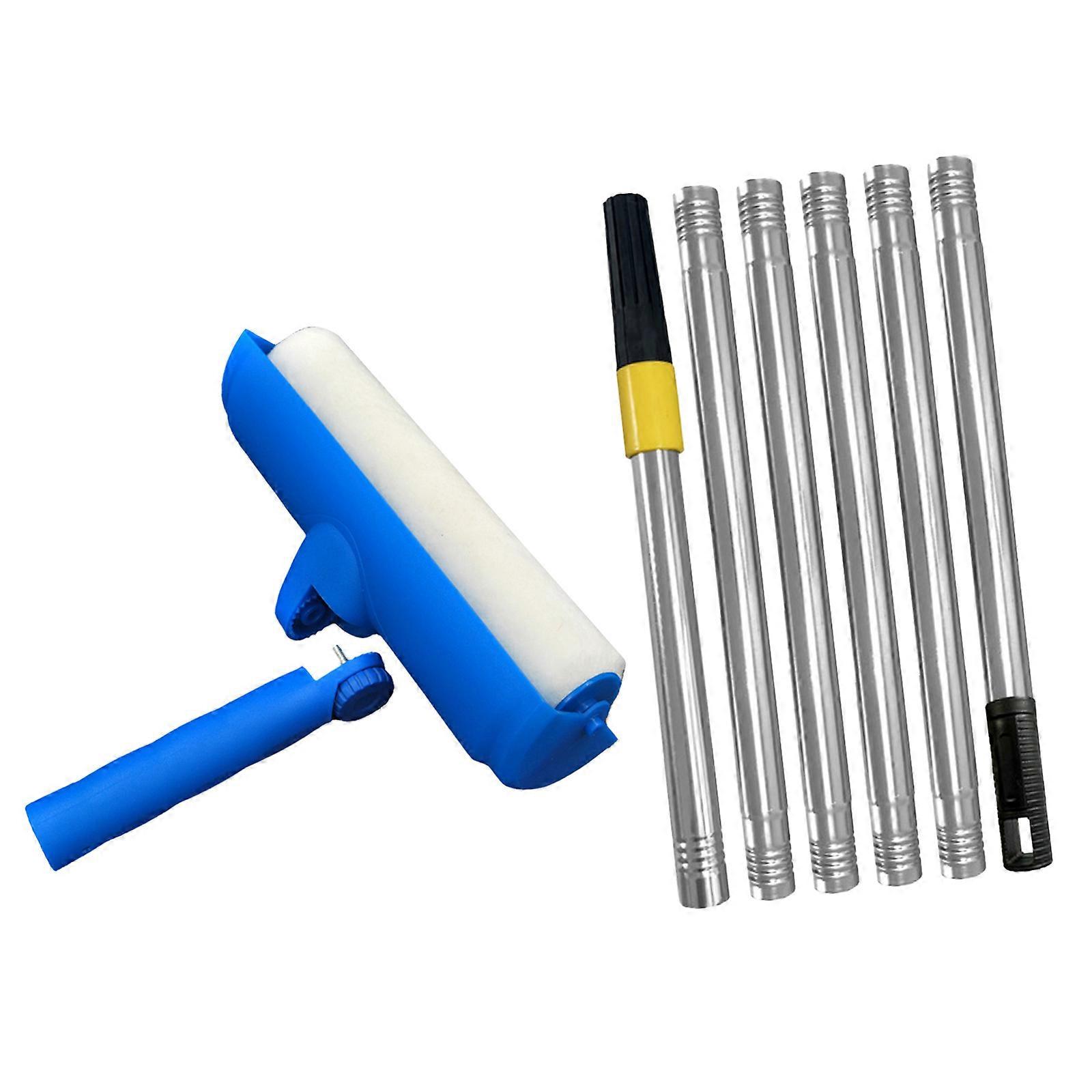 Reusable Plastic Paint Roller with Splash Proof Design Cover For Smooth Ceiling Wall Furniture Painting Projects Tool  180CM connector