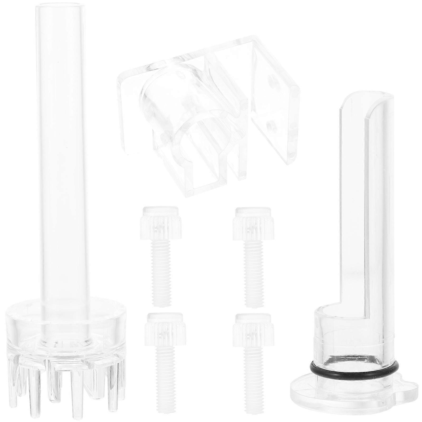 Transparent Acrylic Hose Fixation for Fish Tanks Easy Installation and Removal Home Use 1 Set