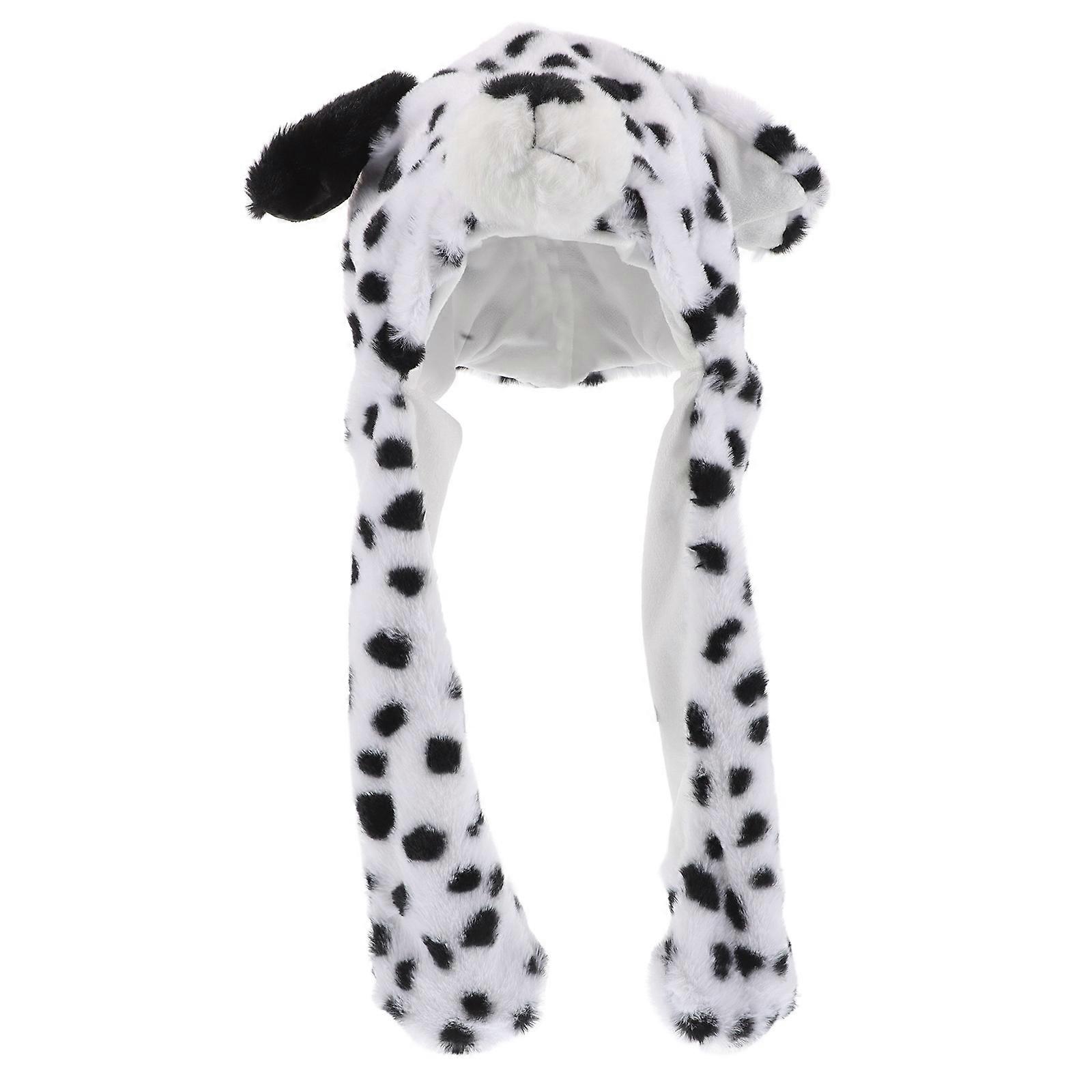 Hat With Moving Ears Plush Animals Hat For Winter Warmth Protection Windproof 50.00X25.00X20.00CM 1Pcs