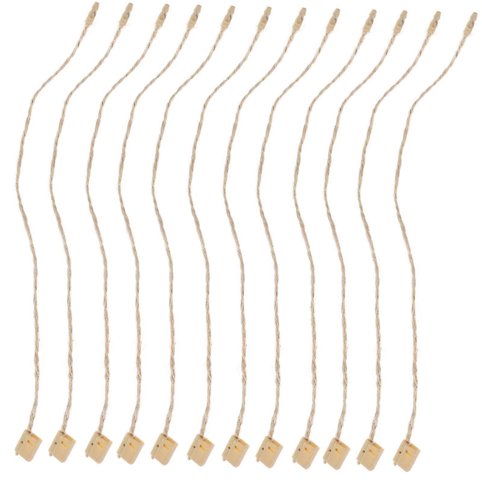 Ornament Rope Hangers Hemp Twine String For Holiday Preparations Hang Tags Fasteners Quick Installation Snap Lock Button 100Pack