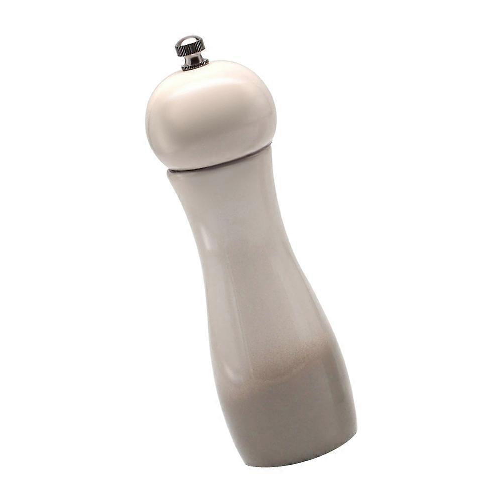 مطحنة الفلفل مطحنة طاحونة الفلفل الطويل دليل حاوية الملح شاكر أداة المطبخ للطبخ المنزلي 6 بوصات أبيض 1 مجموعة