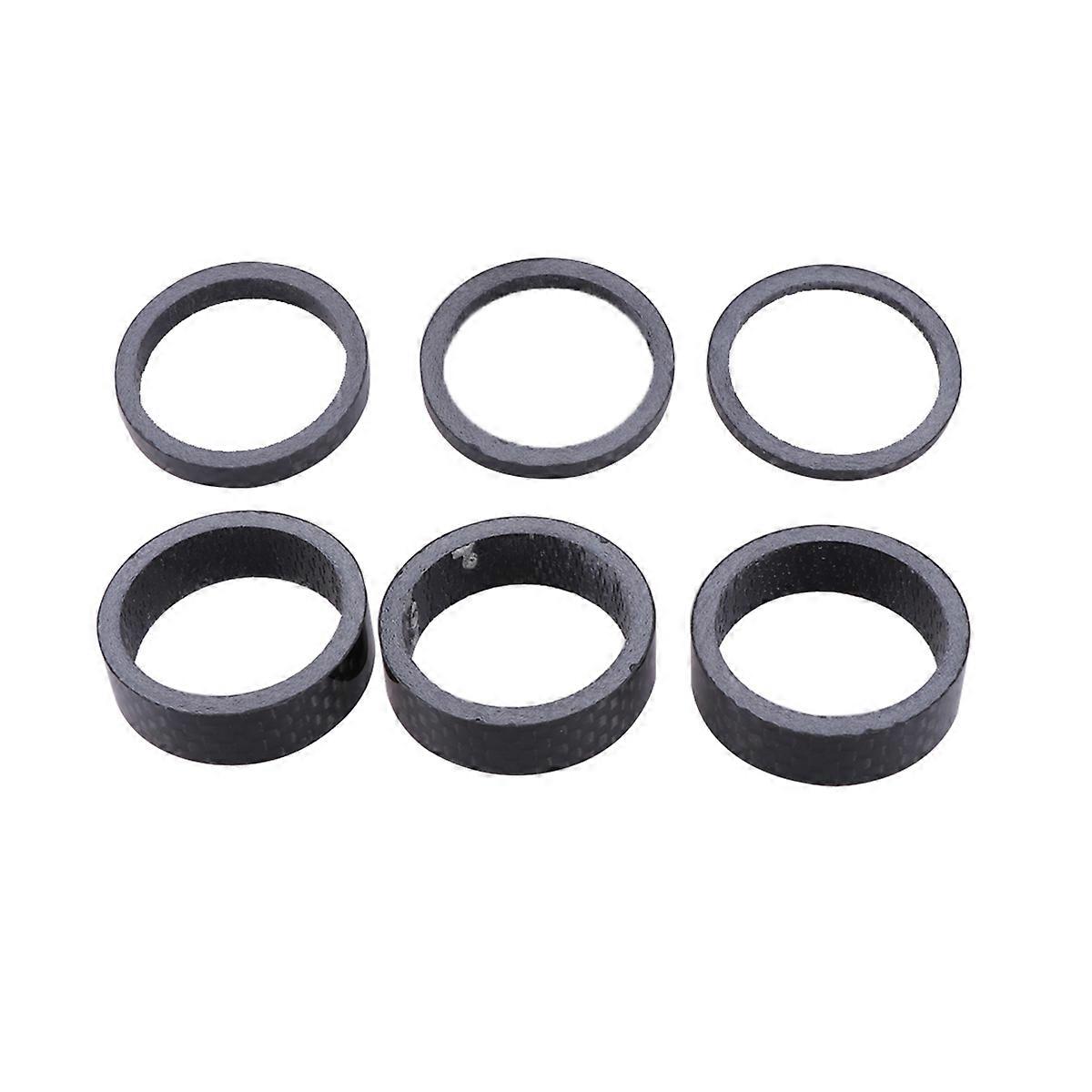 Durable Carbon Fiber Bike Headset Spacers Set for Bicycle Use Lightweight HeatResistant Black 2mm 3mm 5mm 10mm
