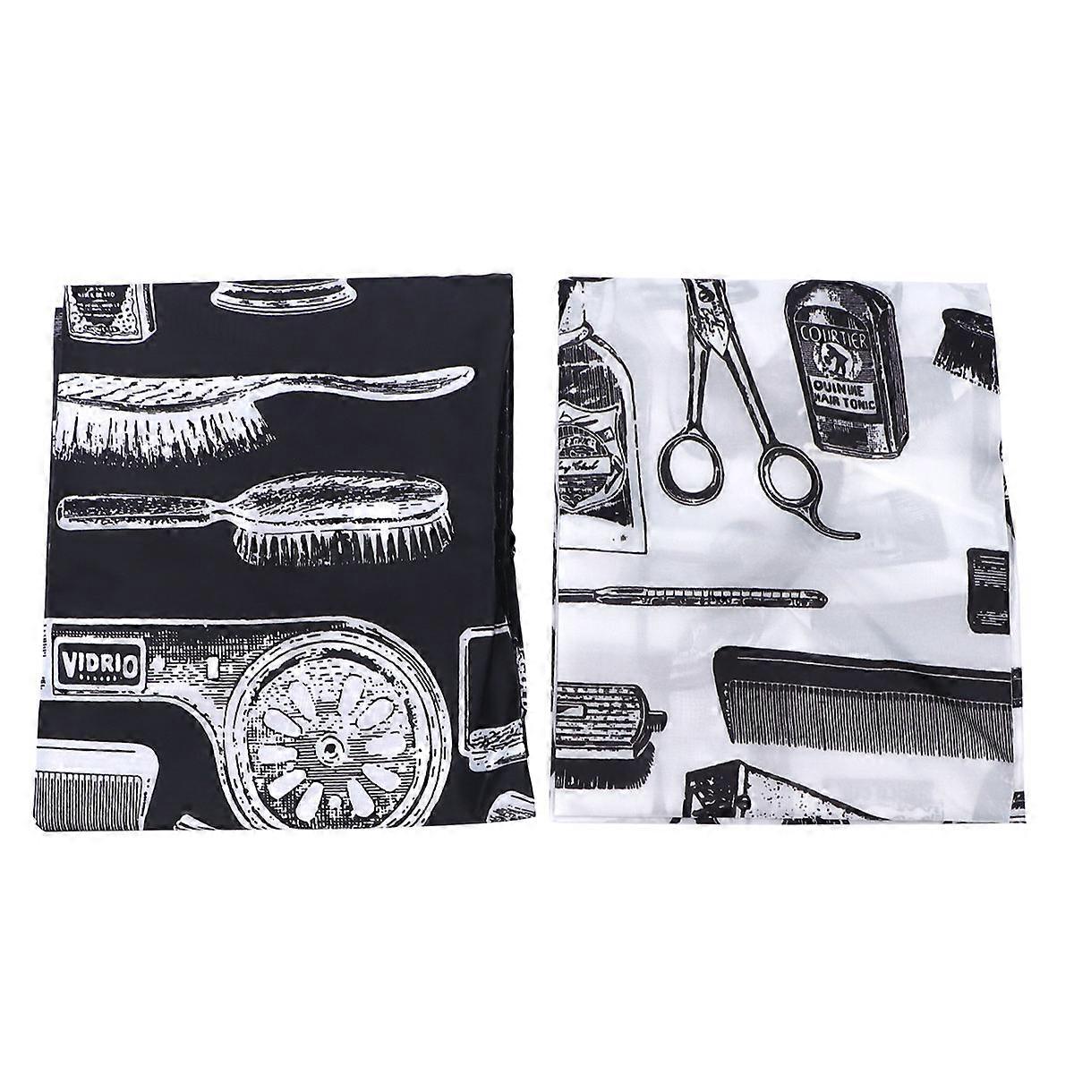 مجموعة عباءة تصفيف الشعر 2 قطعة رؤوس نمط سياردرف لصبغ الشعر الصالون ، والتجعيد والتصميم حماية كاب الحلاقة لسهولة الارتداء