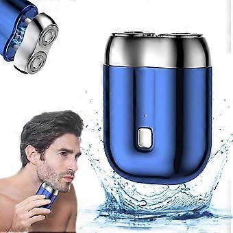 Portable Waterproof Electric Shaver with Dual Heads, USB Rechargeable Mini Shaver for Men and Women, Compact Travel Shaver