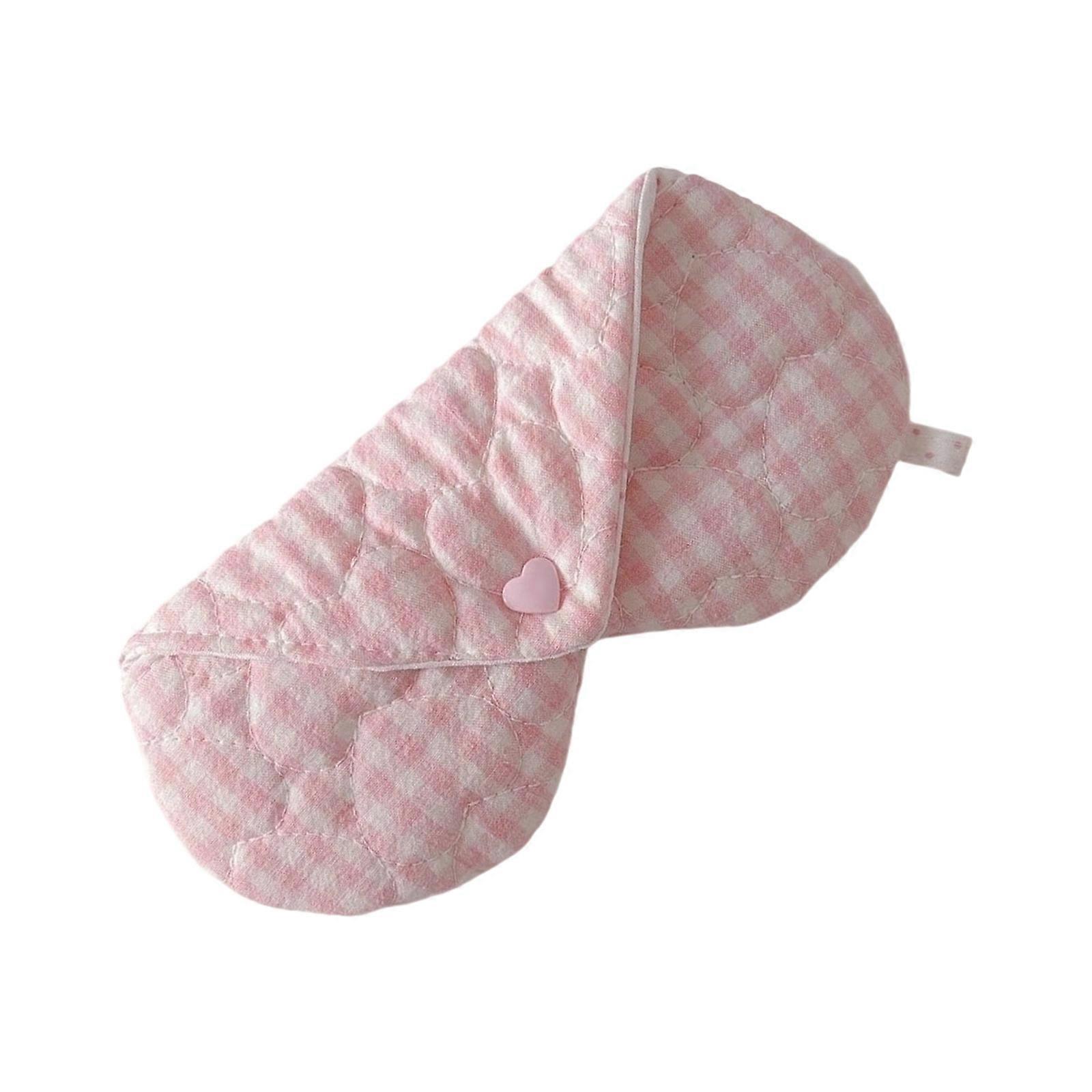 Handmade Korean Fabric Storage Case Soft Inner Layer Trendy Accessory Glasses Pouch For Students Pink