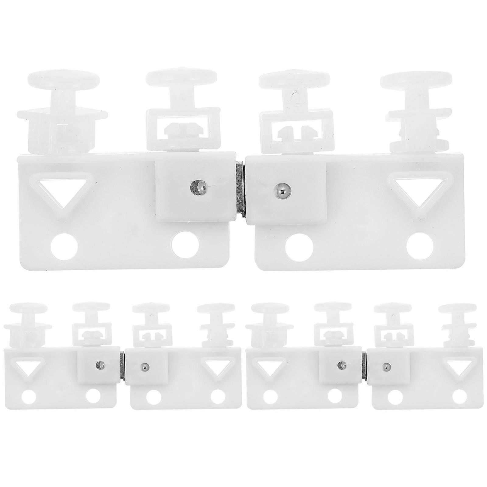 Track Pulley for Cloth Curtain Magnetic Track Pulley DIY Enthusiasts Accessory 5 Pairs Privacy Protection Plastic Material
