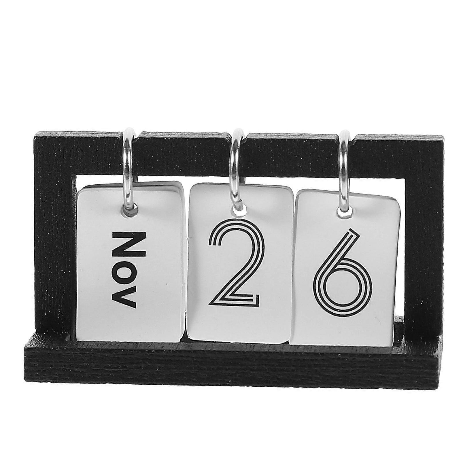 Mini Desk Calendar Prop Flip Calendar Model Minimalist Home Decoration 1Pack