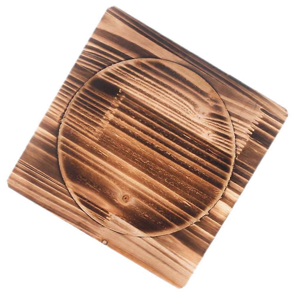 Multi Heat-resistant Mat for Home Use Wood Texture Smooth Surface Practical Pot Mat 7.8 Inches