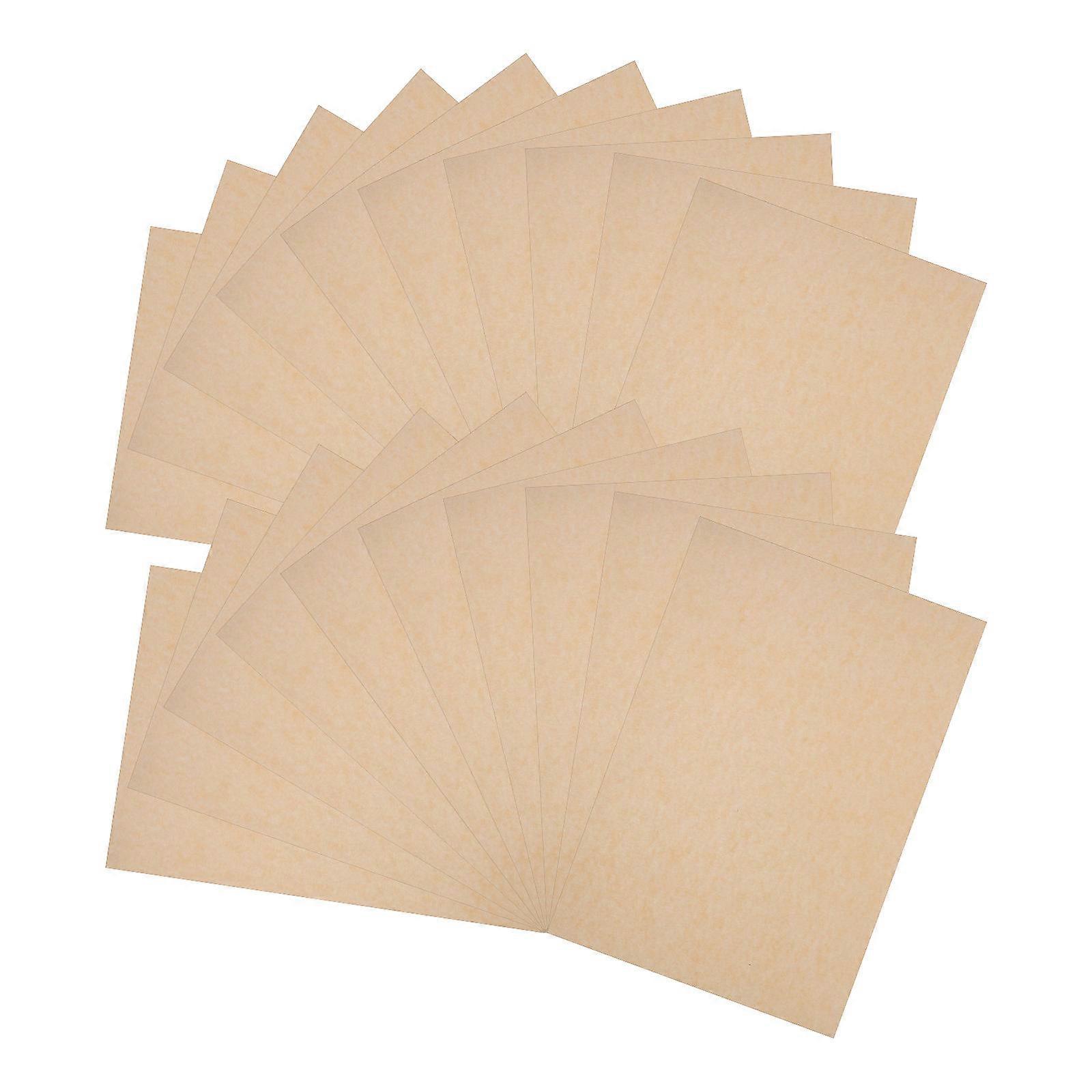 Parchment Paper Baking Sheets Non-Stick Baking Pan Liners For Cookies Bread Meat Pizza Khaki 35x25cm High Temperature Resistance 100Pcs