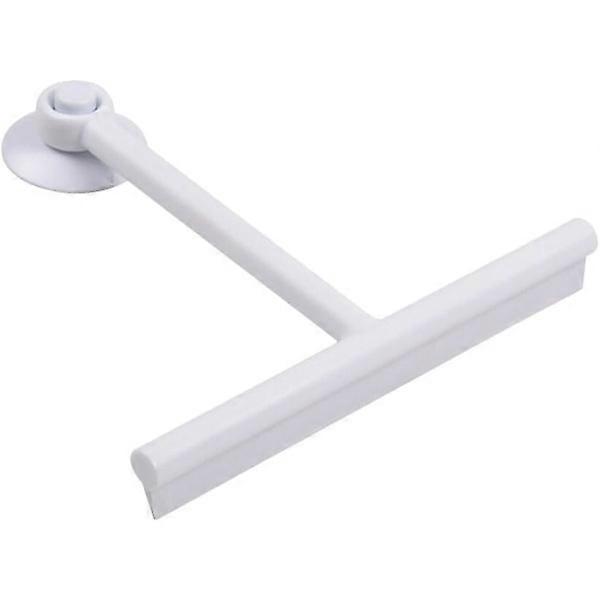 Shower squeegee, window squeegee bathroom squeegee screen squeegee with hanging suction cup (white)