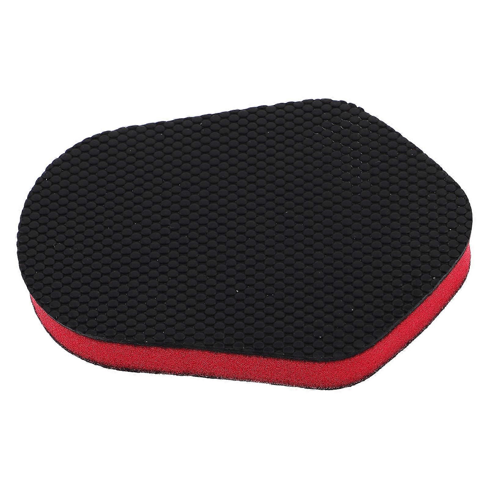 Automotive Oil Film Cleaner Paint Care Sponge Car Maintenance Rectangular Red 12.00X8.00X1.50CM Layer Removal 1Pcs