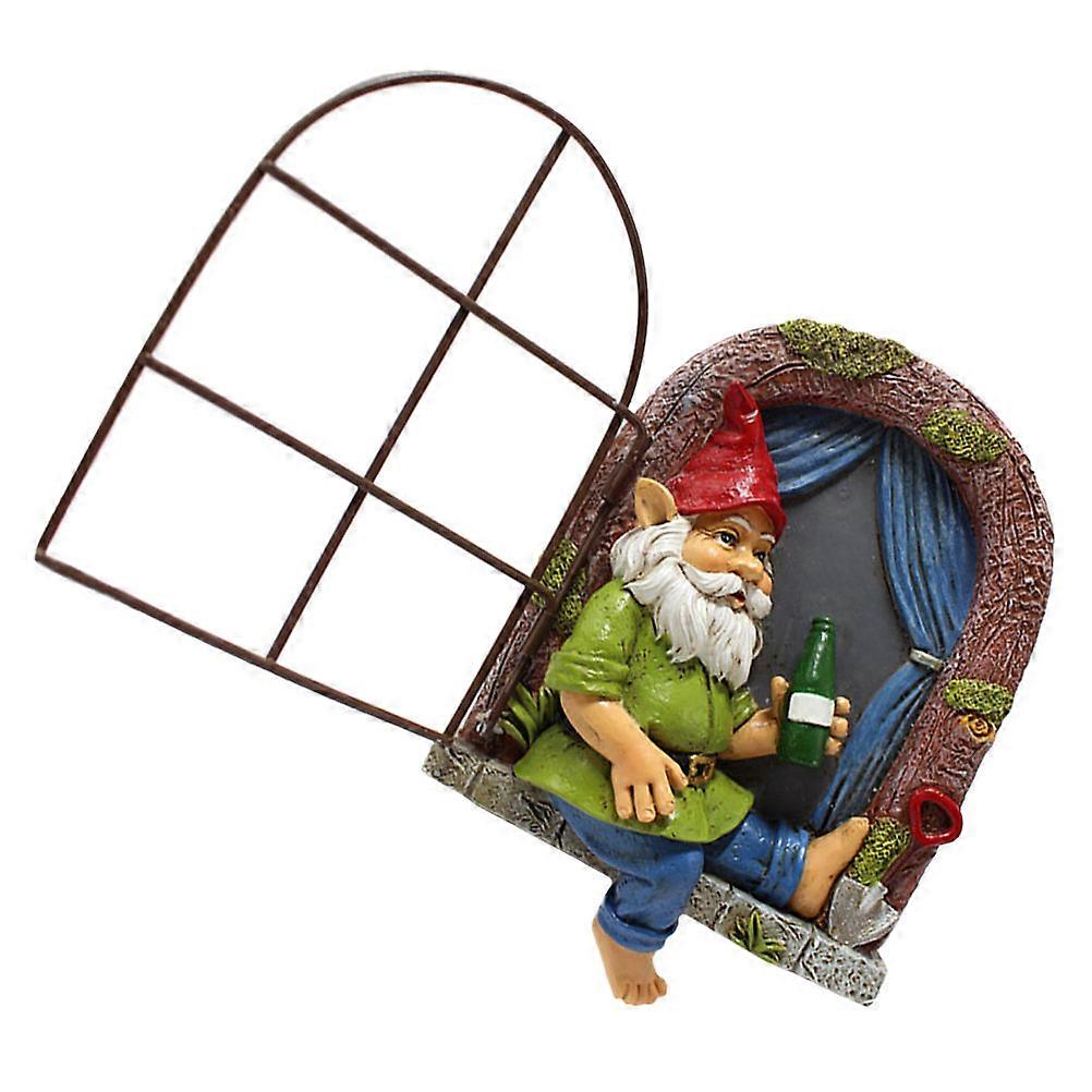 Drinking Dwarf Hanging Decor for Assorted Color Stable Display Iron 6.5 Inches