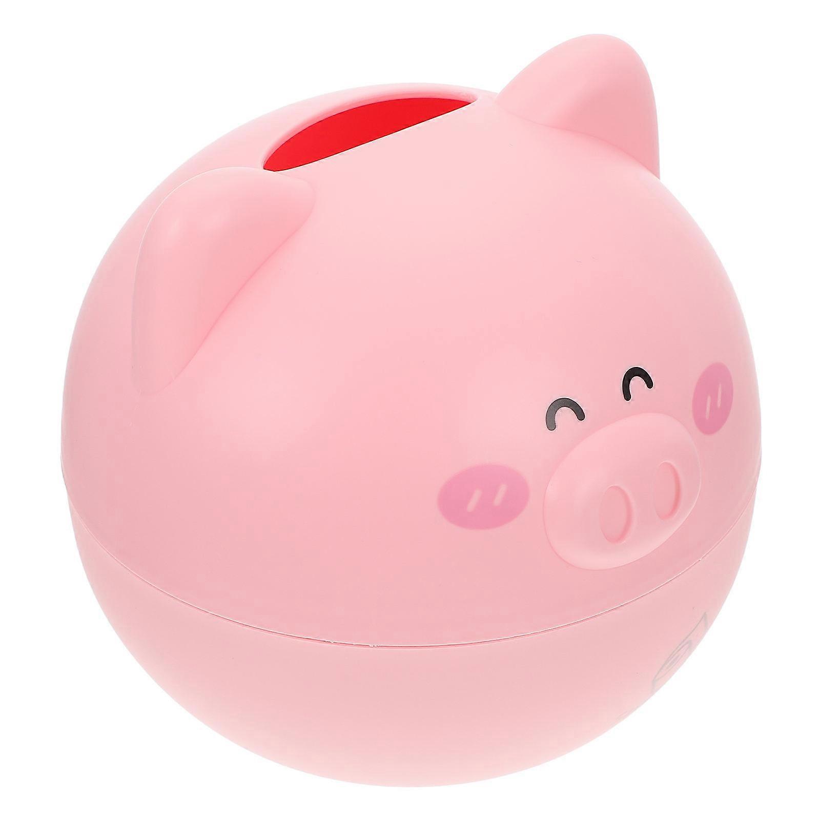Cartoon Pig Modeling Tissue Box 1Pcs Pink ABS Stable Structure Home Tissue Box