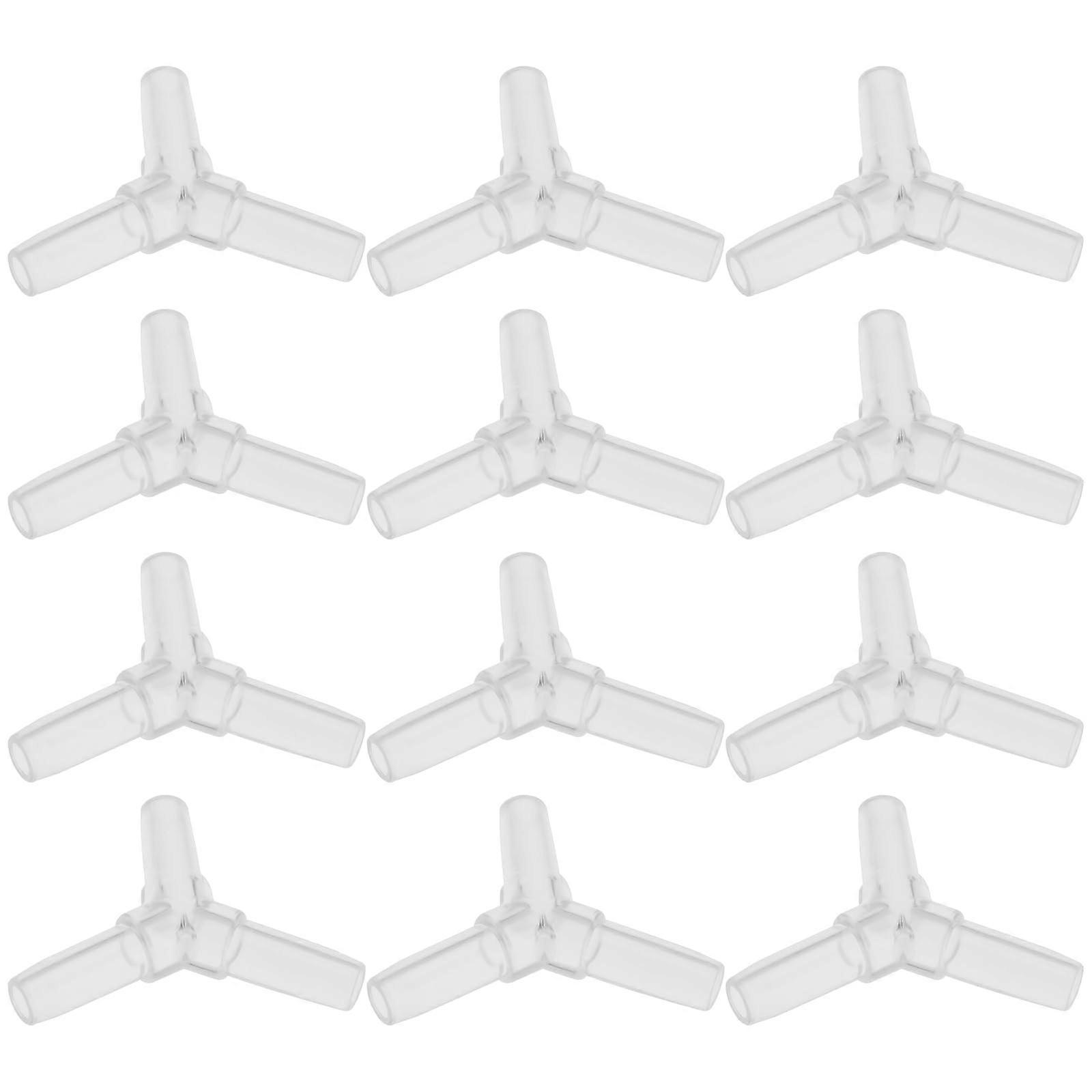 Y-Type 4 Mm Aquarium Airline Connection Plastic Pipe Splitter Pack Of 30, Air Hose Splitter For Shrimp Tank Oxygen Pump