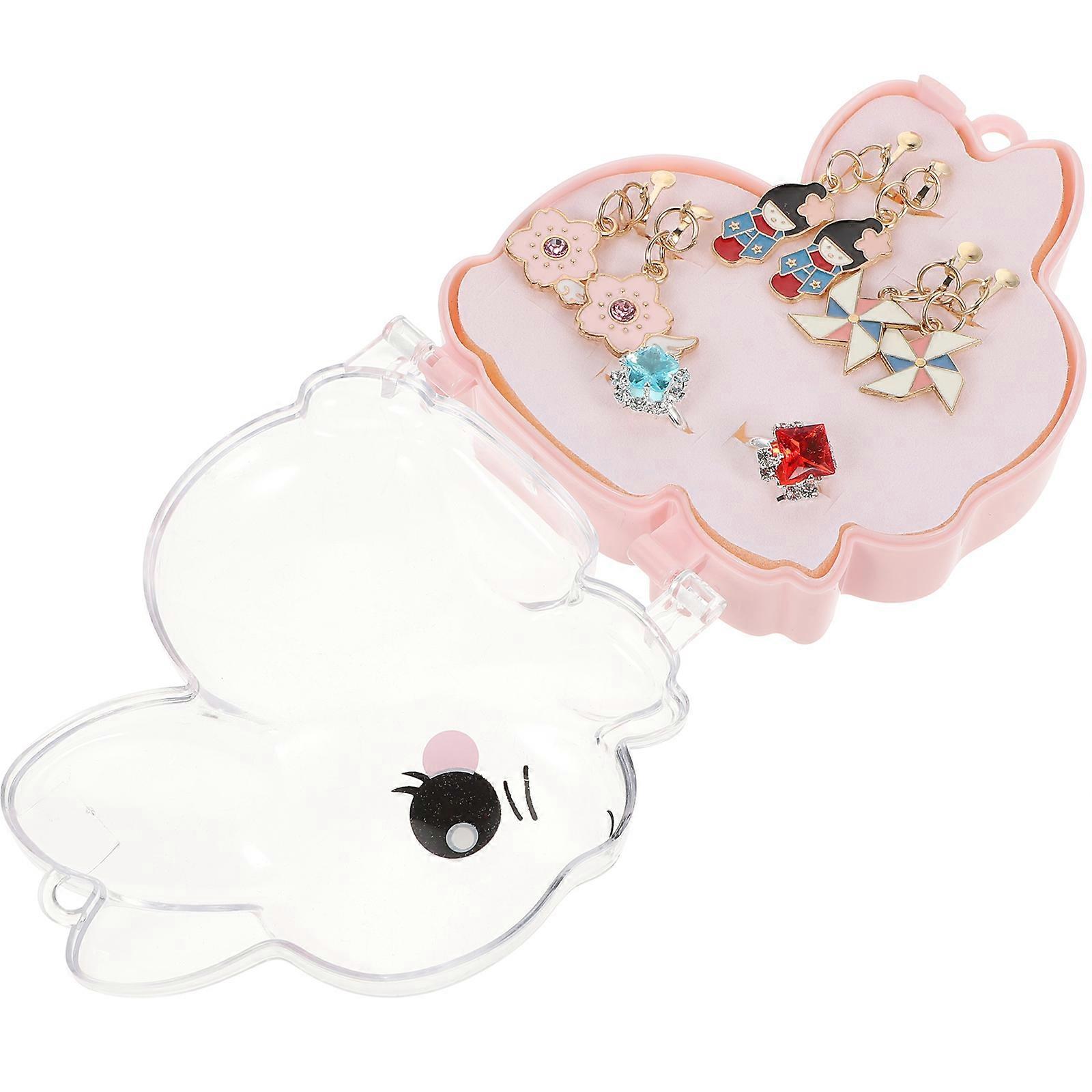 1 Set Girls Ear Clips Kids Jewelry Painless No Piercing Required Rabbit Shape Box Suitable For Various Occasions