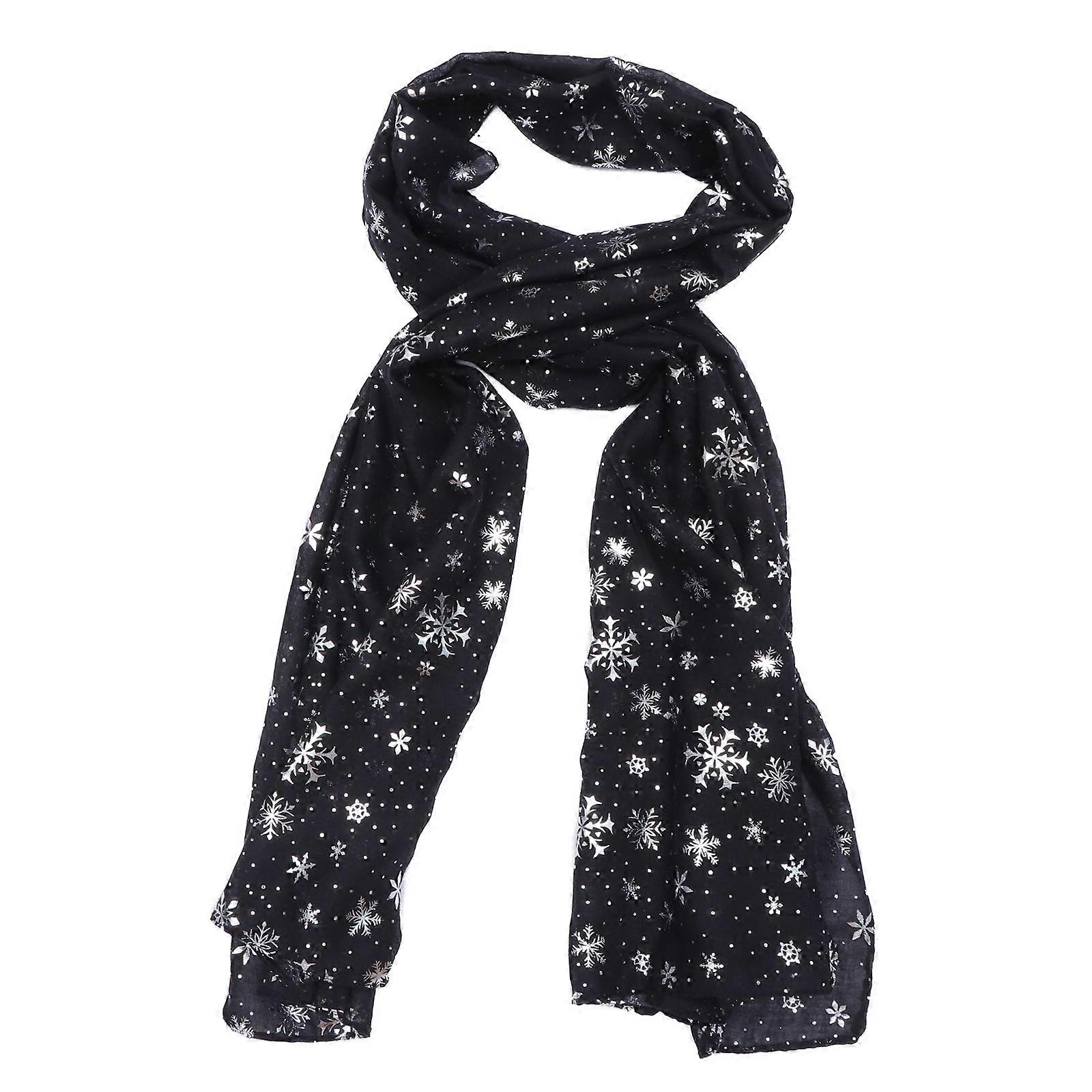 Rectangular Decorative Scarf 180x70cm With Snowflake Design For Christmas 1Pack
