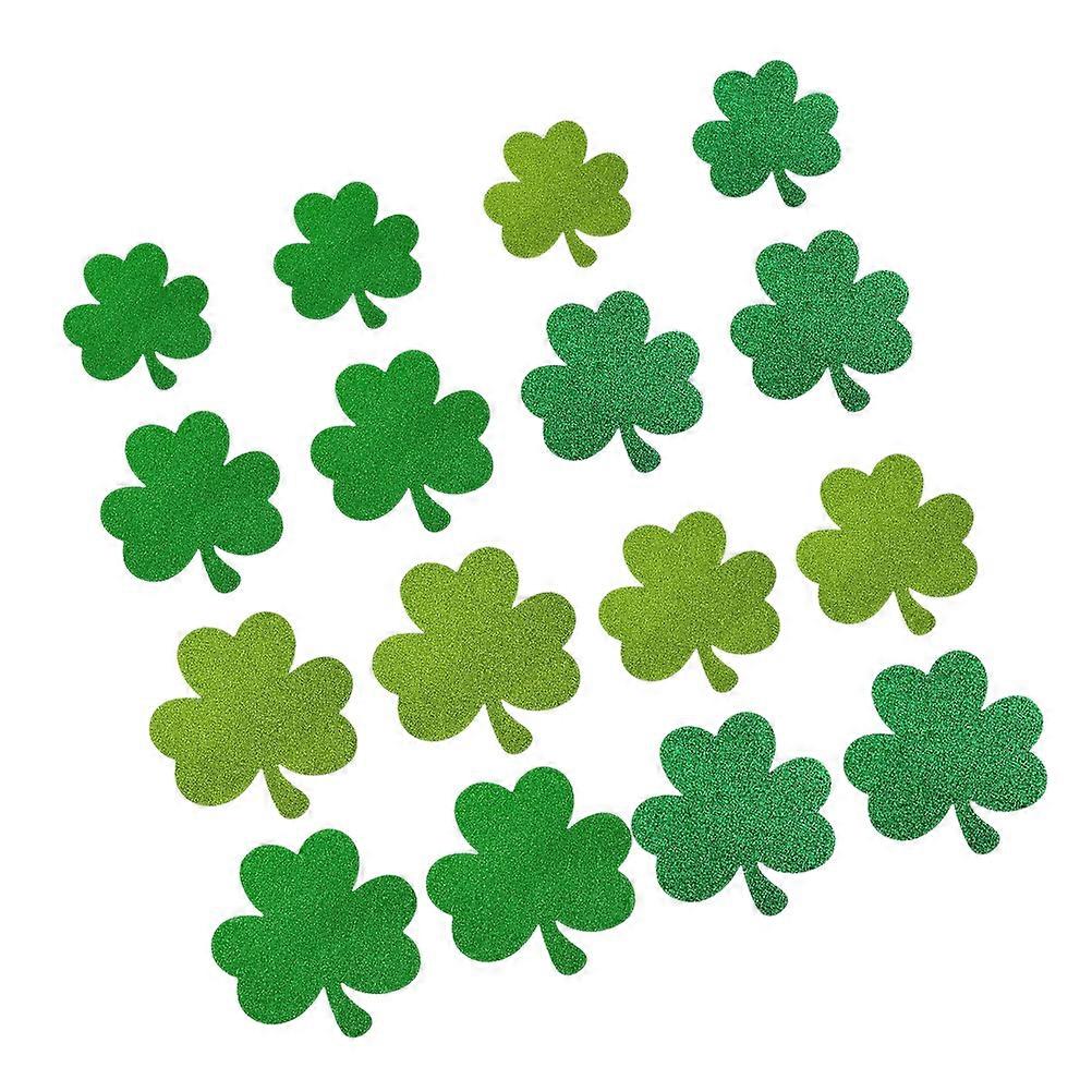 45pcs St. Patrick's Day Paper Shamrock Cutouts Decorations for DIY Crafts, Classroom Displays & Party Celebrations – Lightweight & Portable