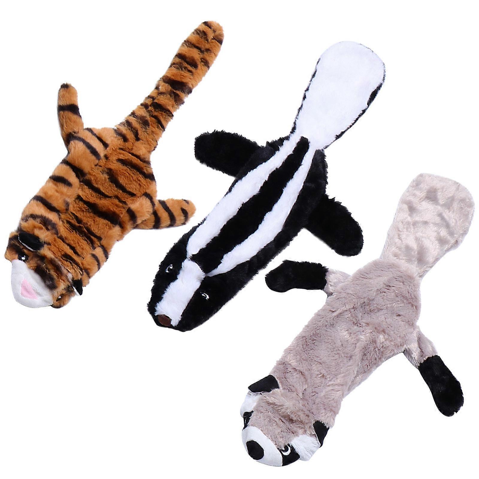 Interactive Pet Toy Dog Chew Toys Plush Material For Dog Owners Playtime Bite Resistant 3Set