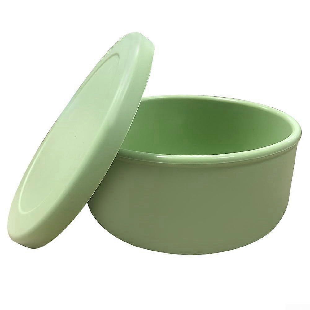 Easytoclean silicone snack containers with lids for storing salads, soups, and more (green)