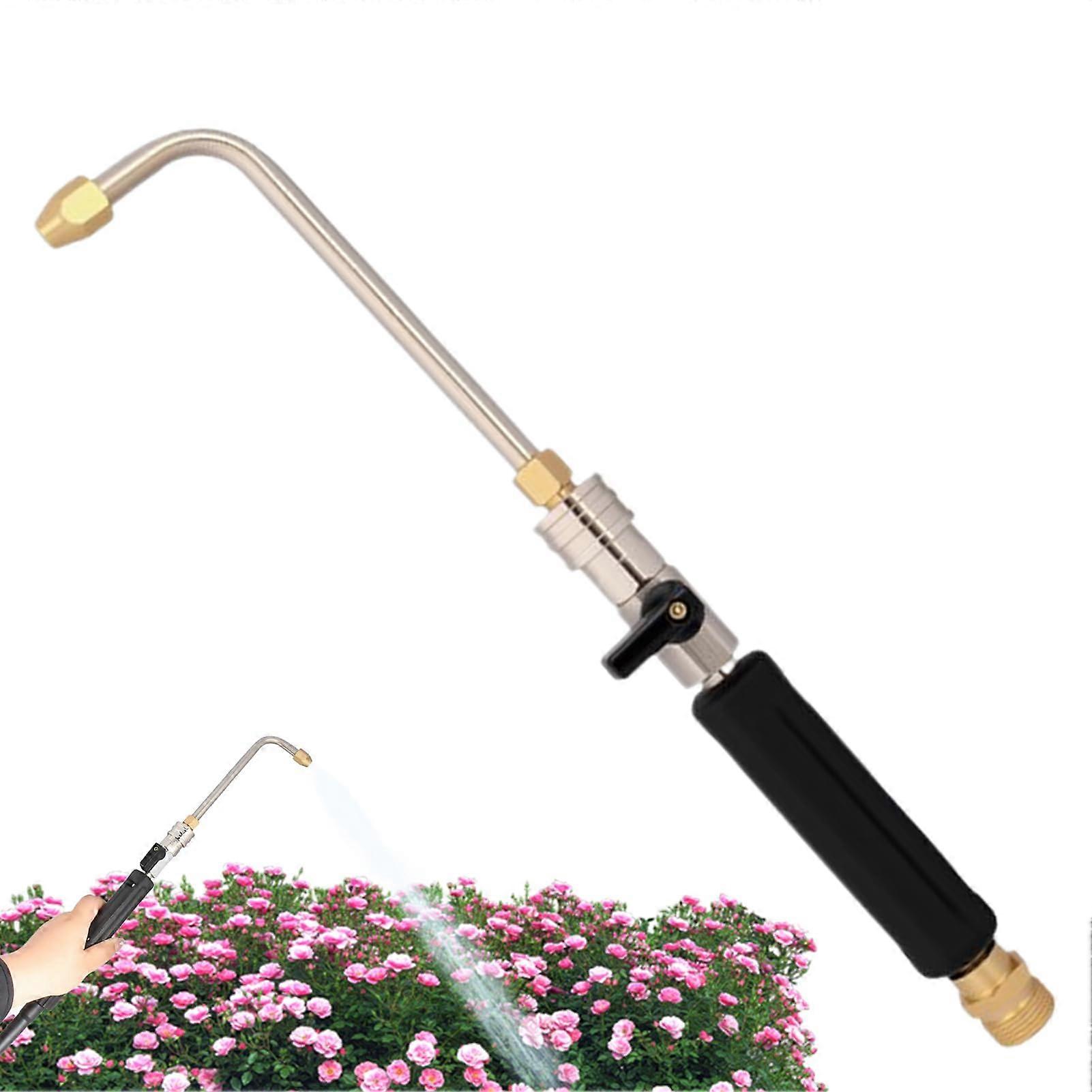 High-Pressure Nozzle For Hose Adjustable Spray Nozzle Lightweight Multifunctional M22-14 Thread For Gutter Cleaning