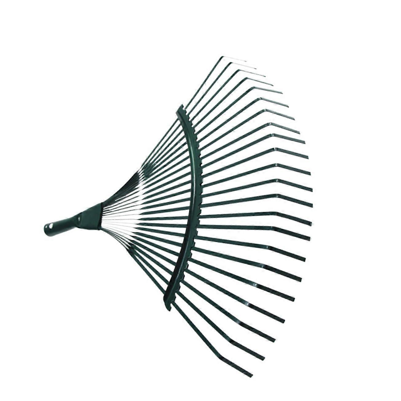 Leaf Rake 2-Pack With Wooden Handle For Garden Cleanup And Yard Maintenance